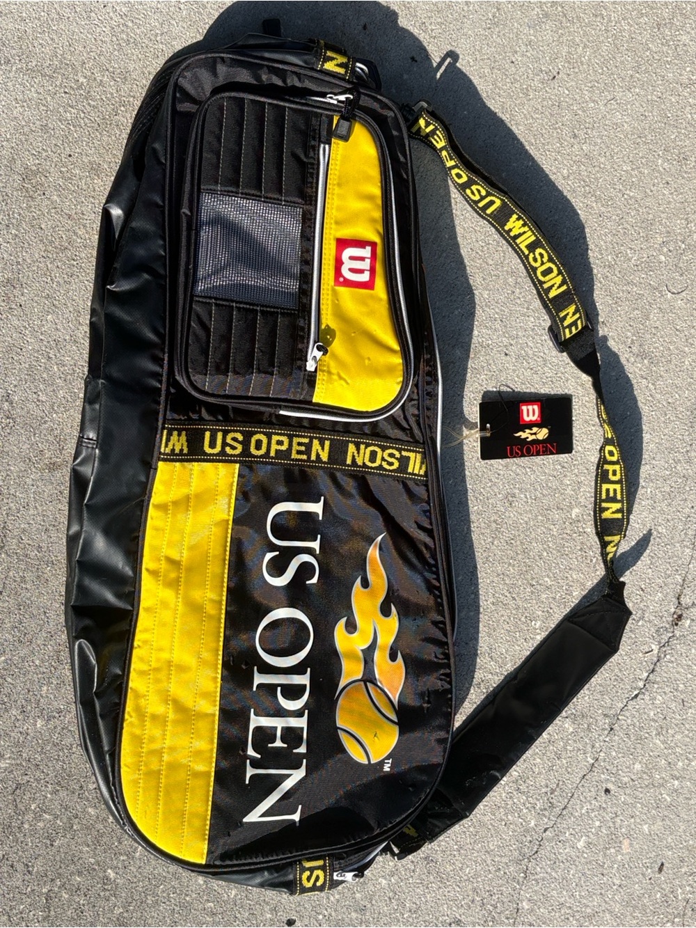 Vintage Wilson US Open Tennis Racket Bag